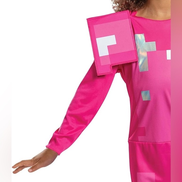 Small (4/6) Pink Armor Minecraft Costume , Official Minecraft Pink Armor Outfit - Picture 6 of 8